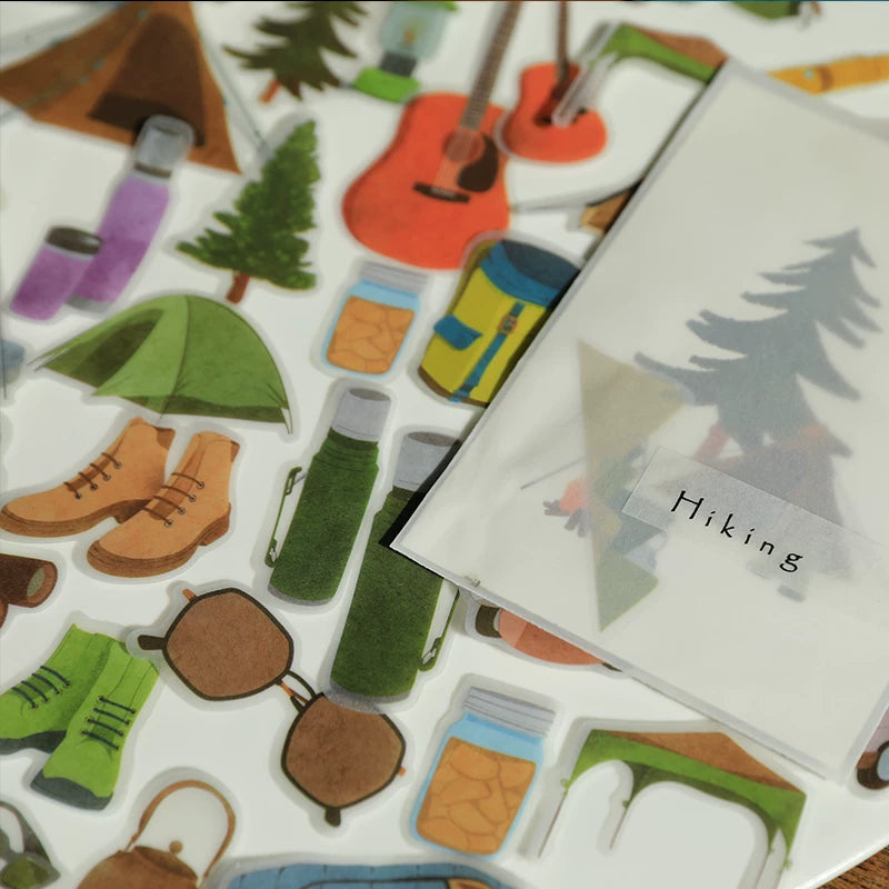 Camping Vellum Stickers