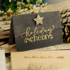Gold Foil Christmas Rub-on Transfer Stickers