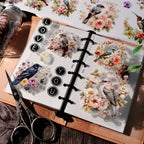 Flowers and Birds UV-DTF Rub-on Stickers