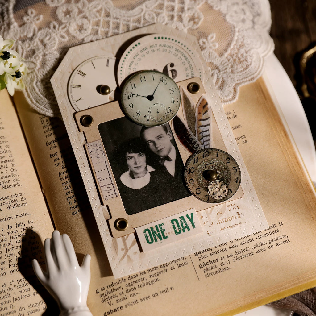 Retro Old Photos Vellum Stickers