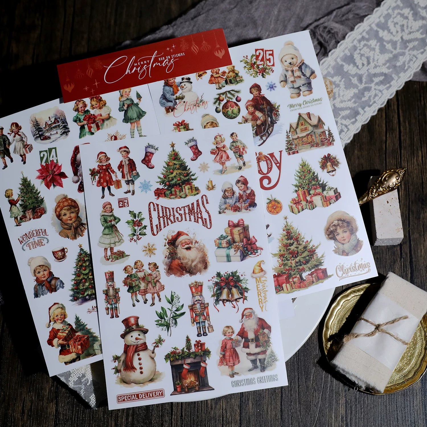 Christmas Classics Matte Rub-on Transfers