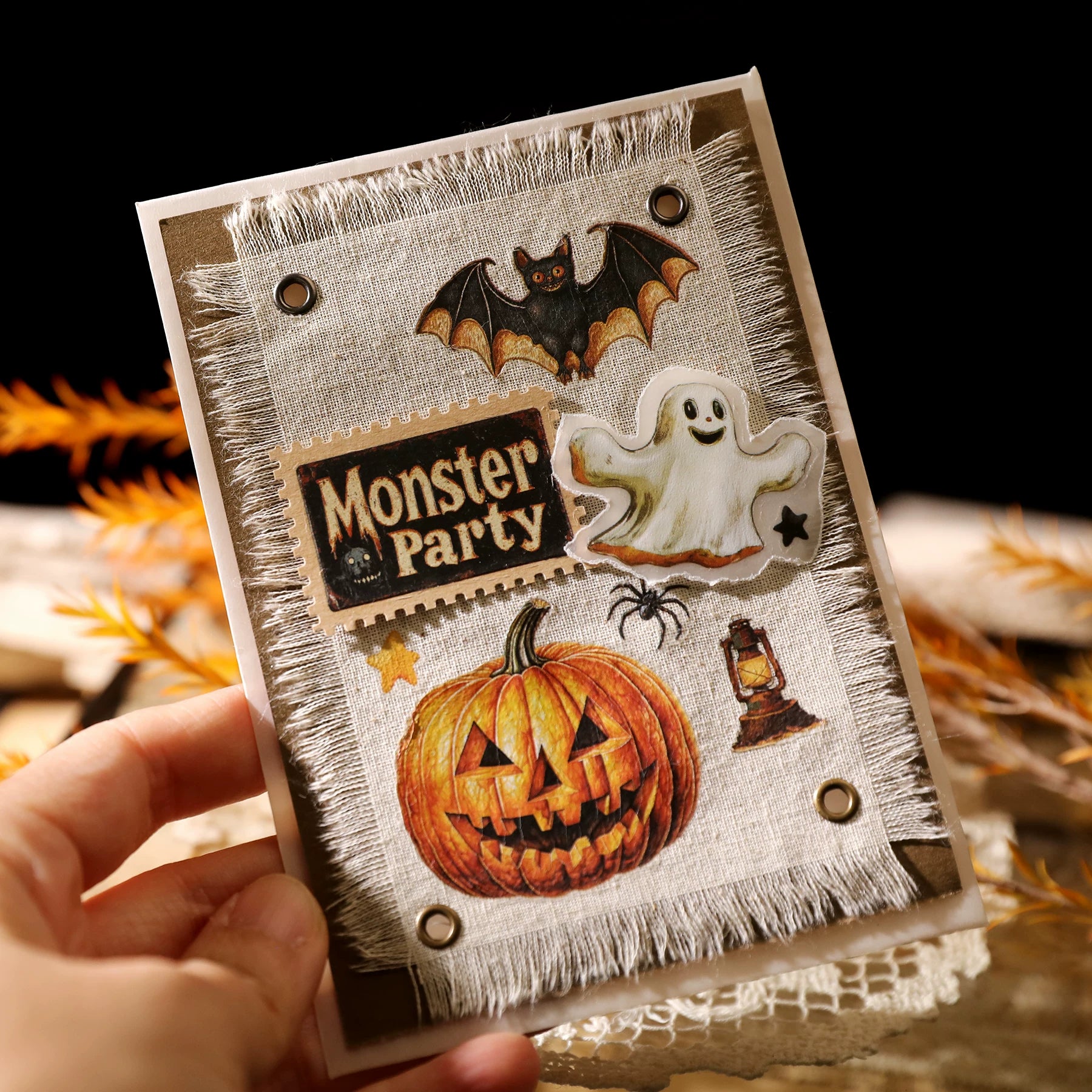 Halloween Matte Rub-on Transfers 2 Small Sheets - Witch