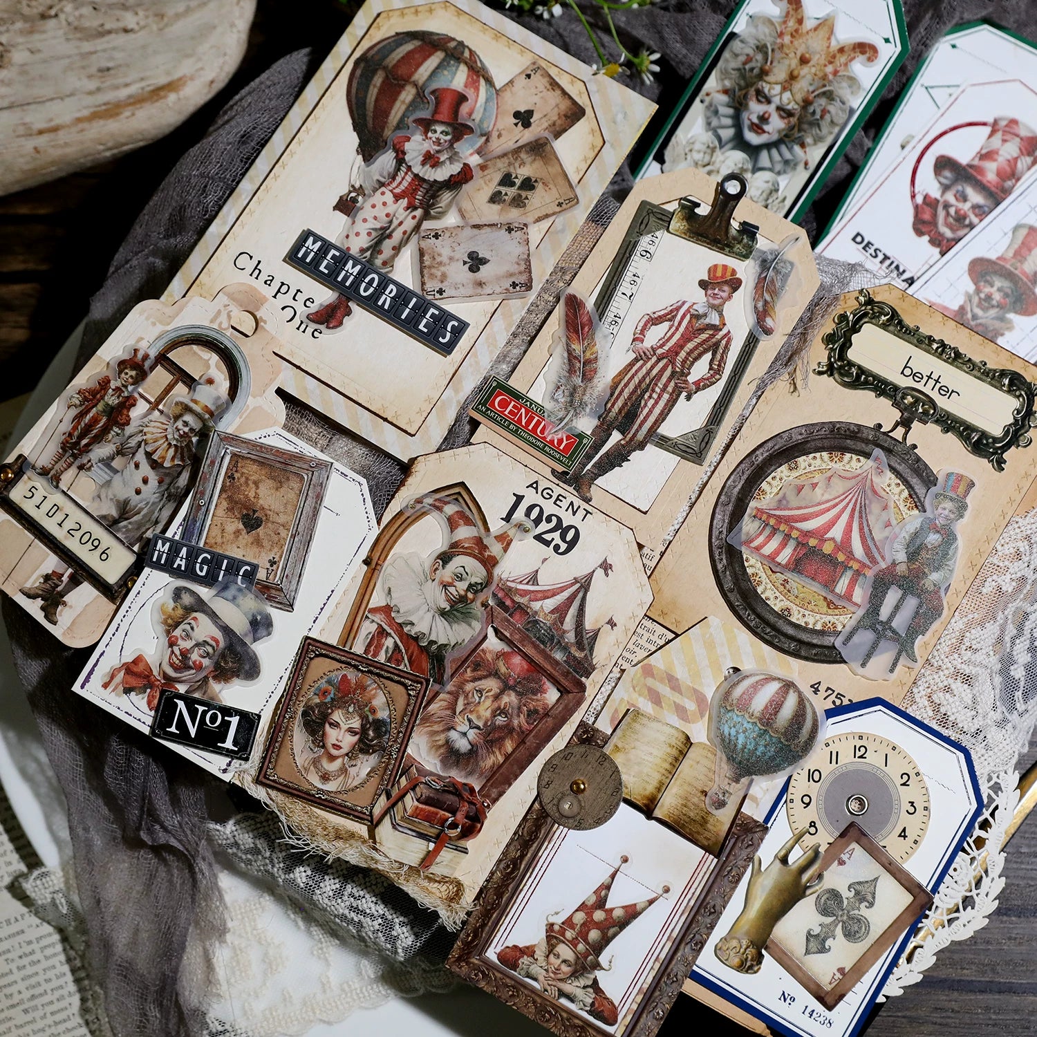 Circus Vellum Stickers