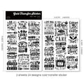 Kitchen Phrases UV-DTF Rub-on Stickers
