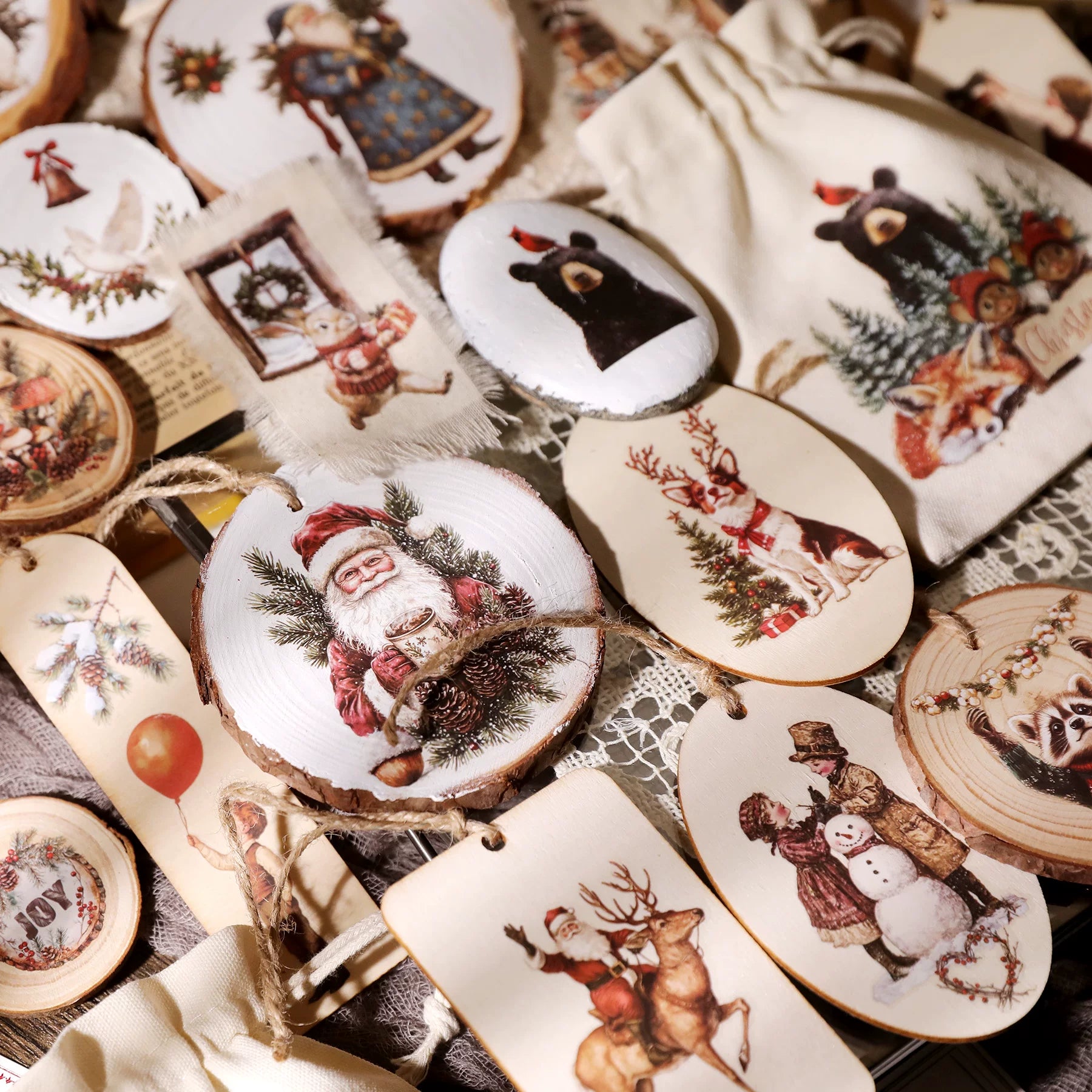 Christmas Matte Rub-on Transfers