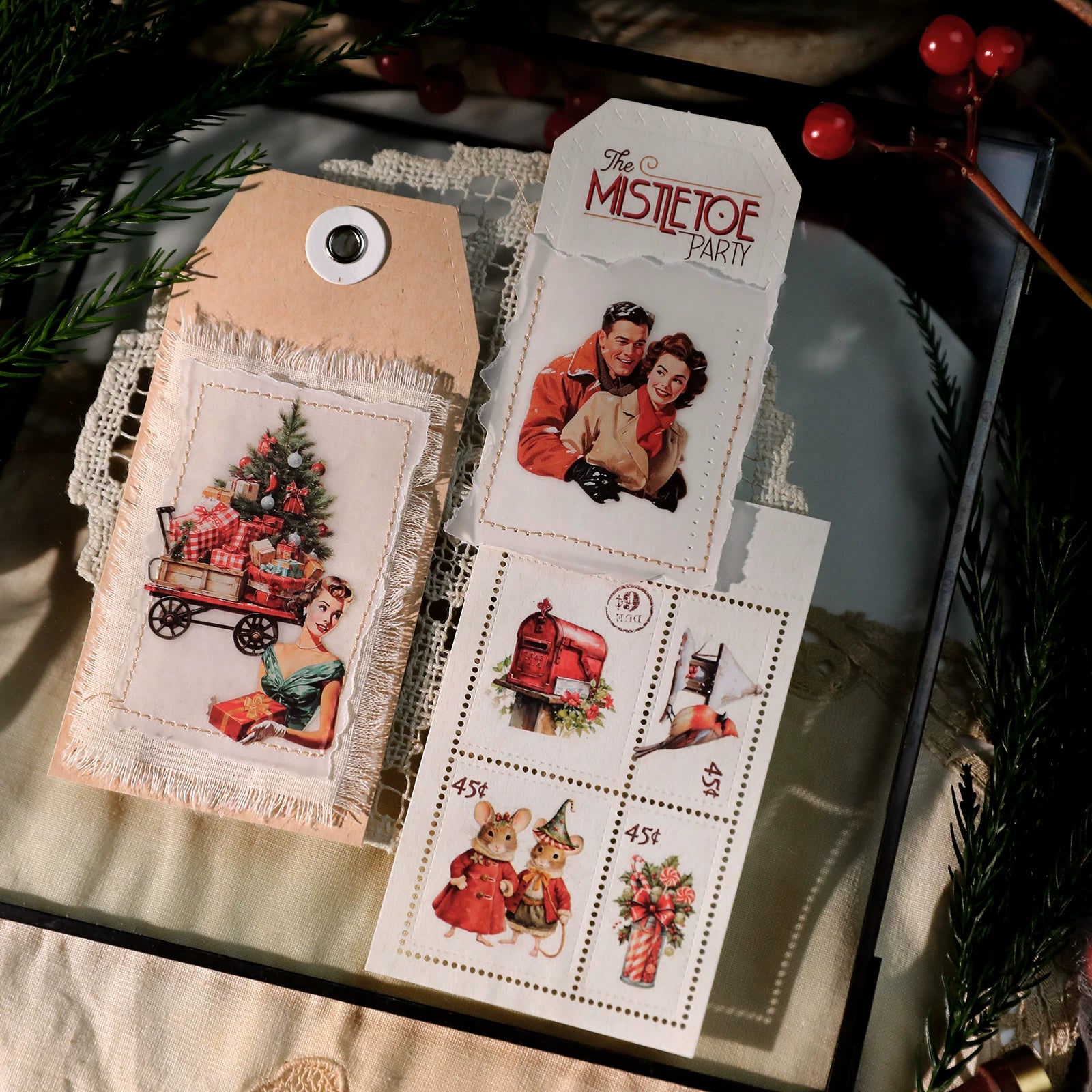 Christmas Family Matte Rub-on Transfers