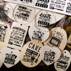 Kitchen Phrases UV-DTF Rub-on Stickers