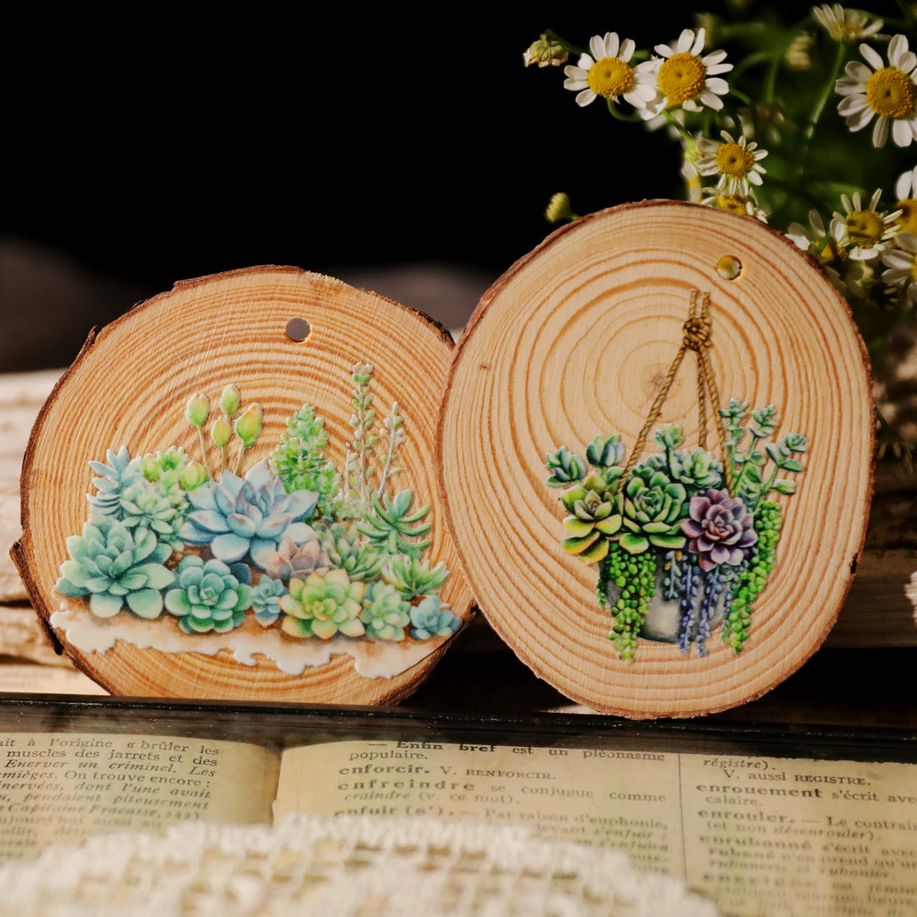 Succulents UV-DTF Rub-on Stickers