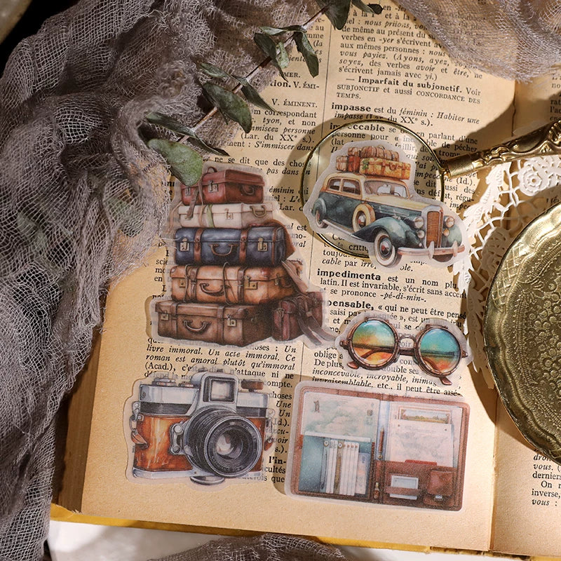 Retro Journey Vellum Stickers