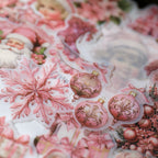 Pink Christmas Vellum Stickers