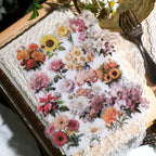 Blooming Flowers Vellum Stickers