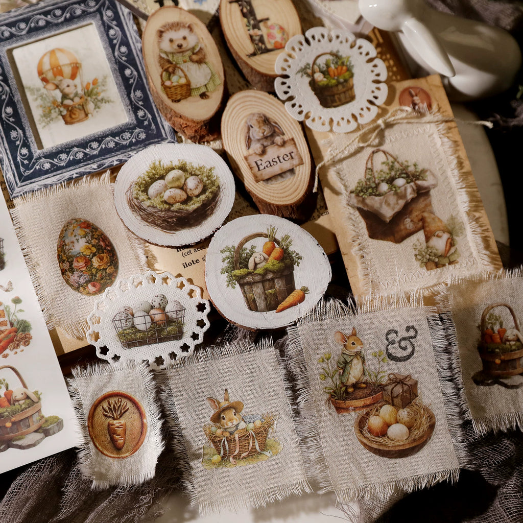Easter Matte Rub-on Transfers - Blue