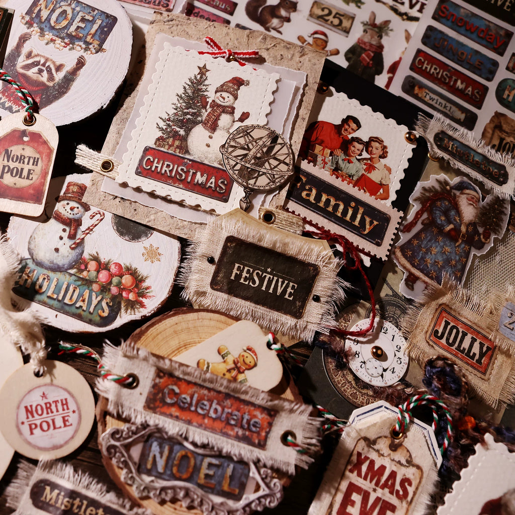 Christmas Signs Matte Rub-on Transfers