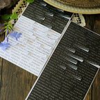 Words and Phrases Strips Self-adhesive Stickers