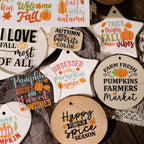 Thanksgiving Quotes UV-DTF Rub-on Stickers