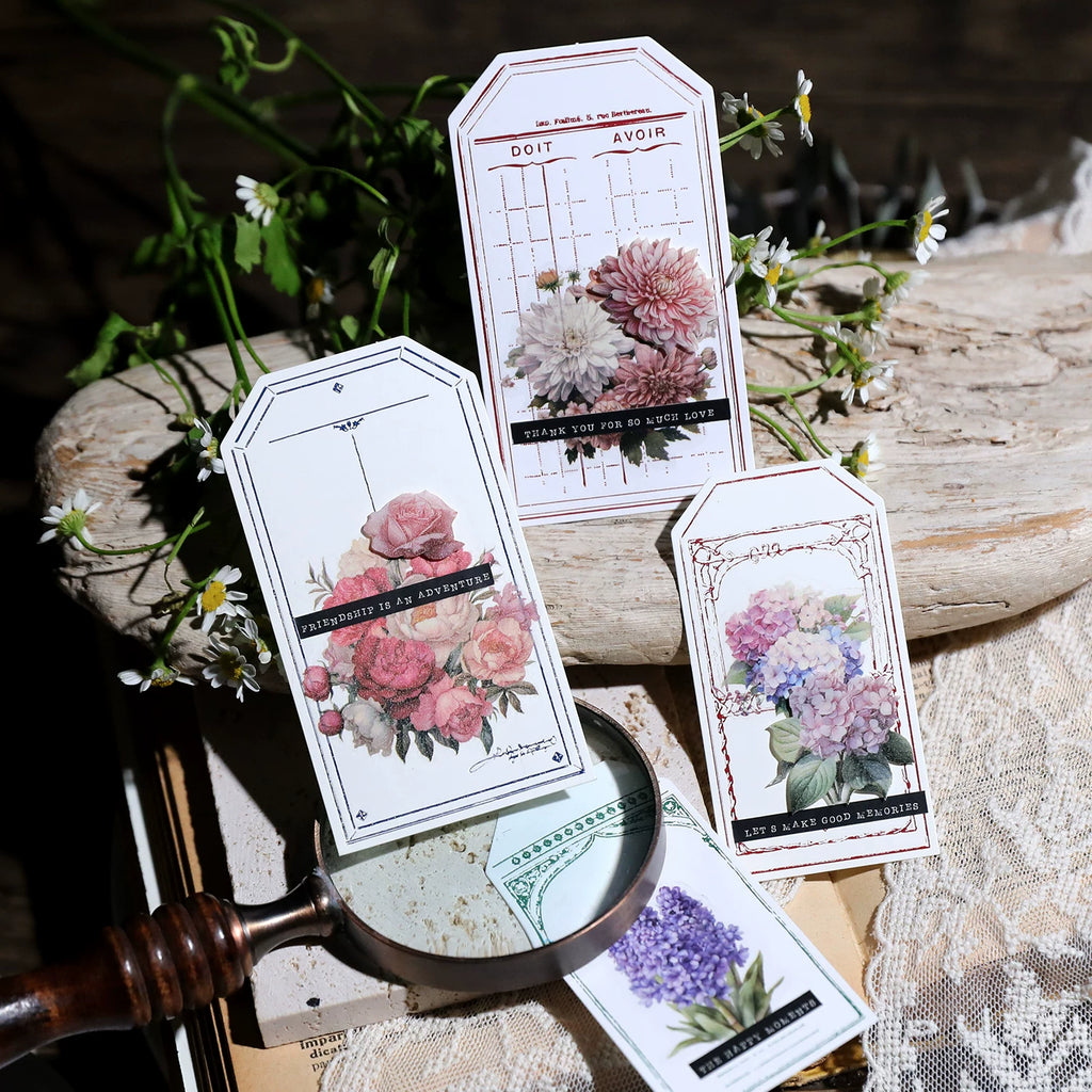 Blooming Flowers Vellum Stickers