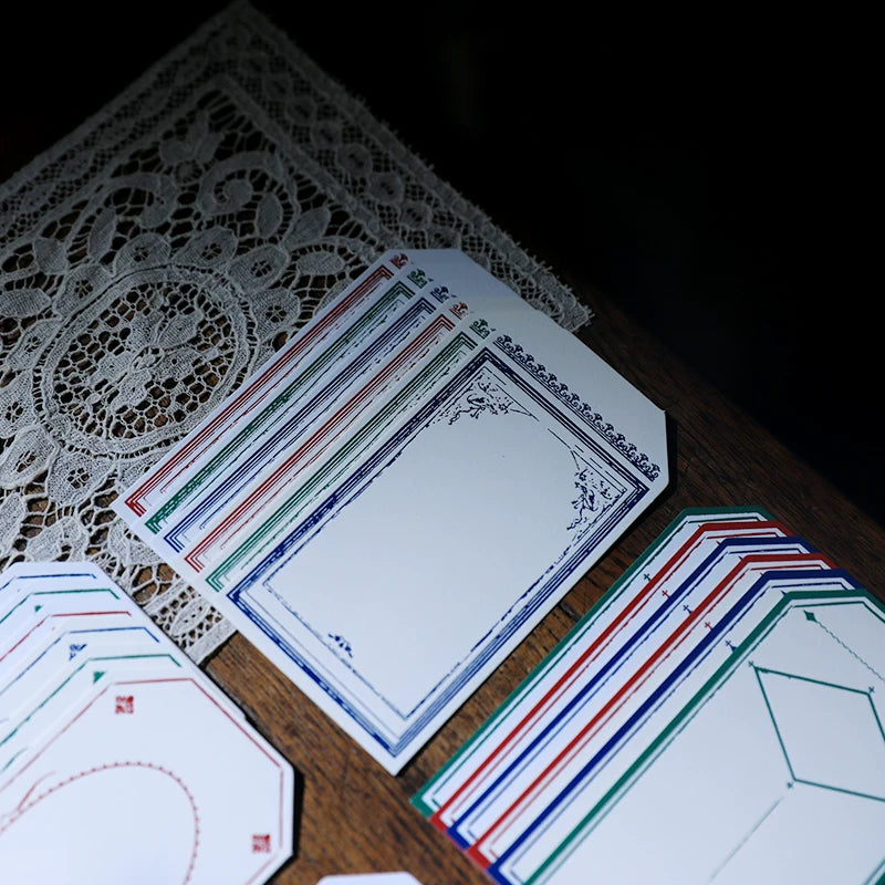 Retro Letterpress Printed Label Tag Cards