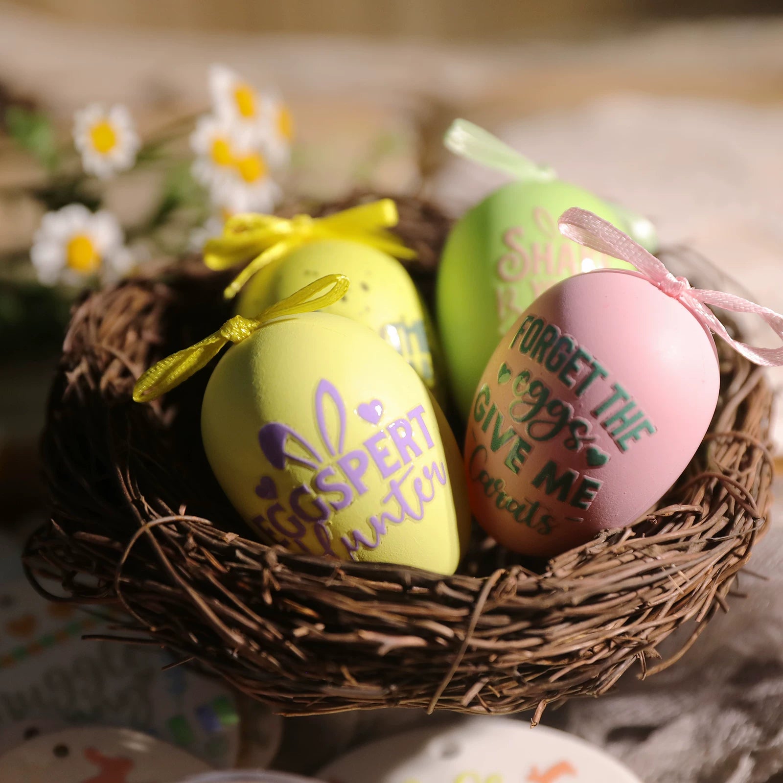 Easter Phrases UV-DTF Rub-on Stickers