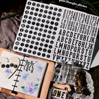 Alphabet and Number UV-DTF Rub-on Stickers
