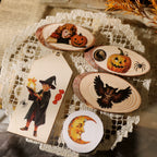 Halloween Matte Rub-on Transfers 2 Small Sheets -Pumpkin