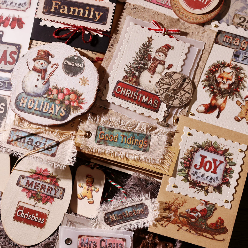 Christmas Signs Matte Rub-on Transfers