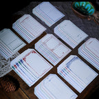 Retro Letterpress Printed Label Tag Cards