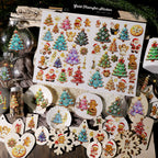 Christmas Gingerbread Man UV-DTF Rub-on Stickers