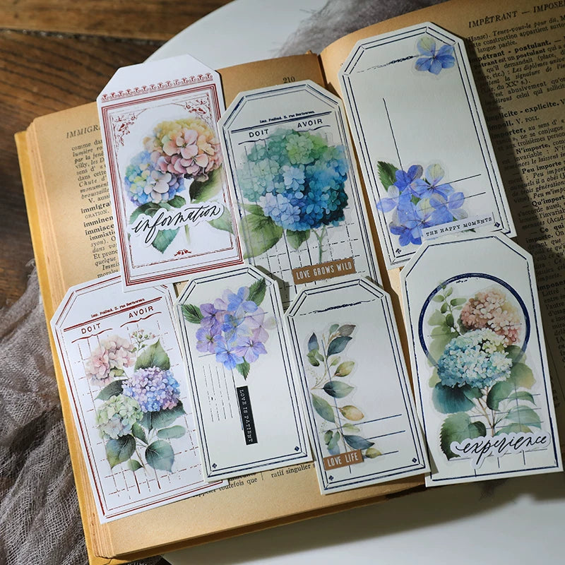 Hydrangea Vellum Stickers