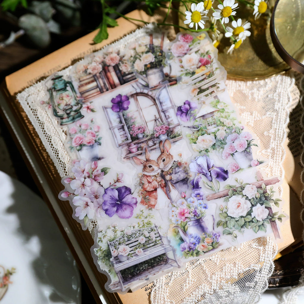 Spring Easter Garden Vellum Stickers