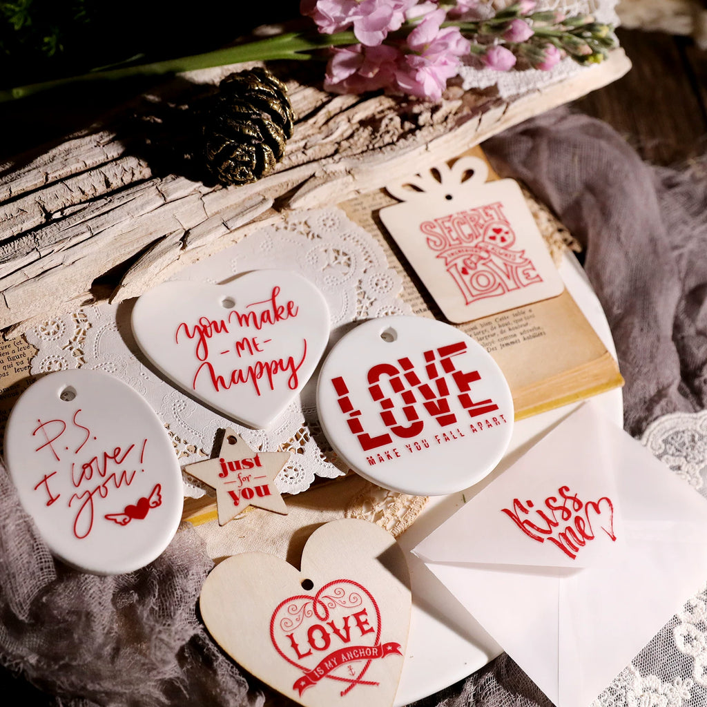 Valentine's Day UV-DTF Rub-on Stickers
