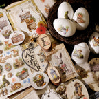 Easter Matte Rub-on Transfers - Blue