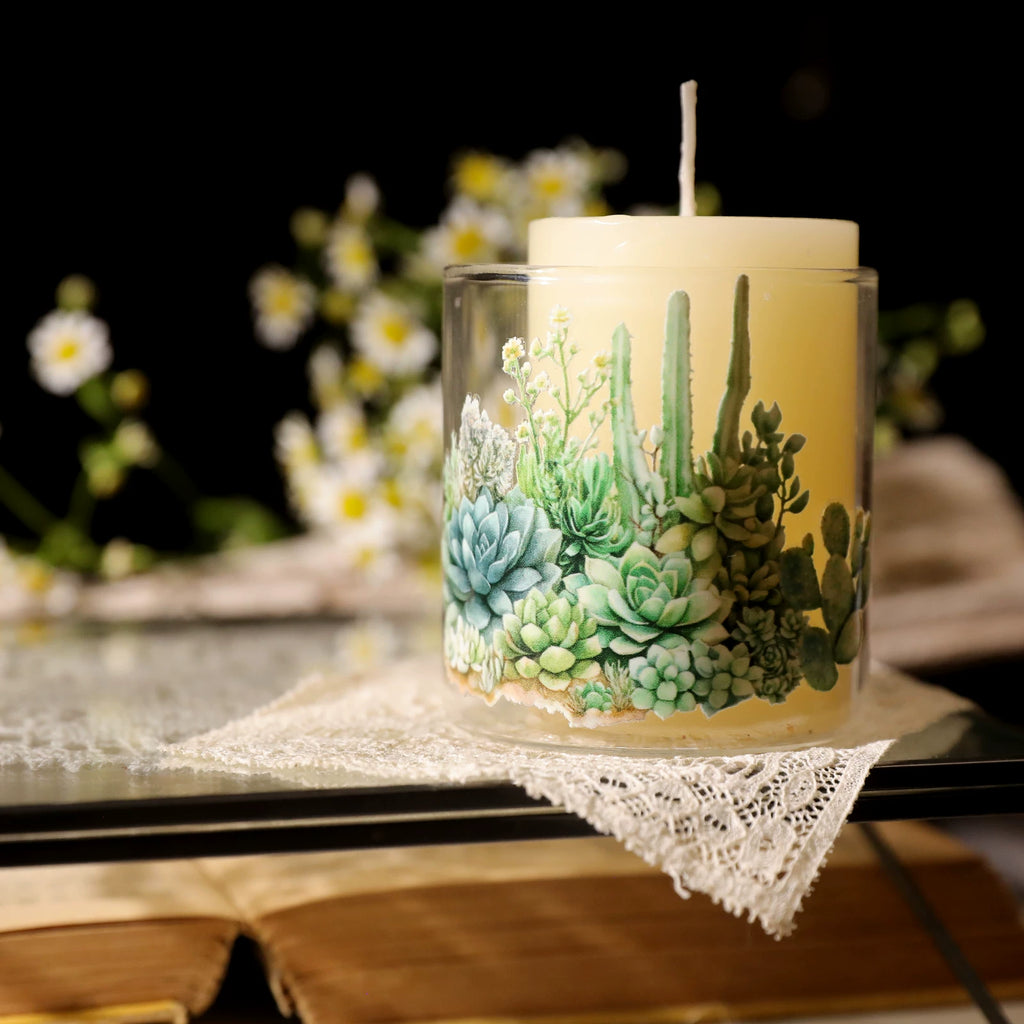Succulents UV-DTF Rub-on Stickers