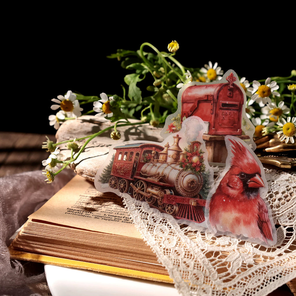 Christmas Bear Vellum Stickers