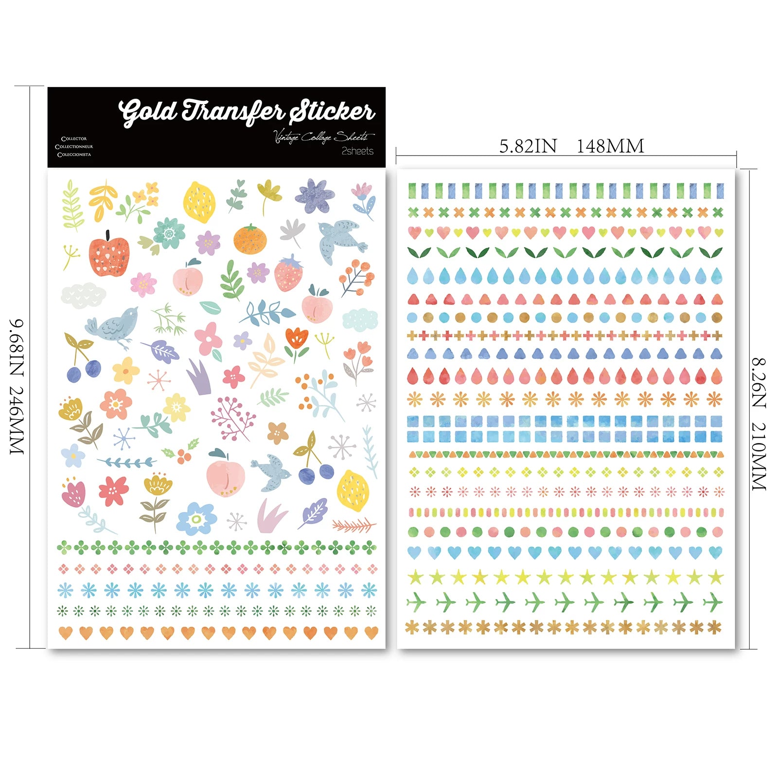 MIini Decorations UV-DTF Rub-on Stickers