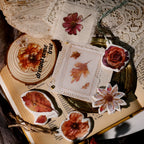 Autumn Dried Flowers Matte Rub-on Transfers