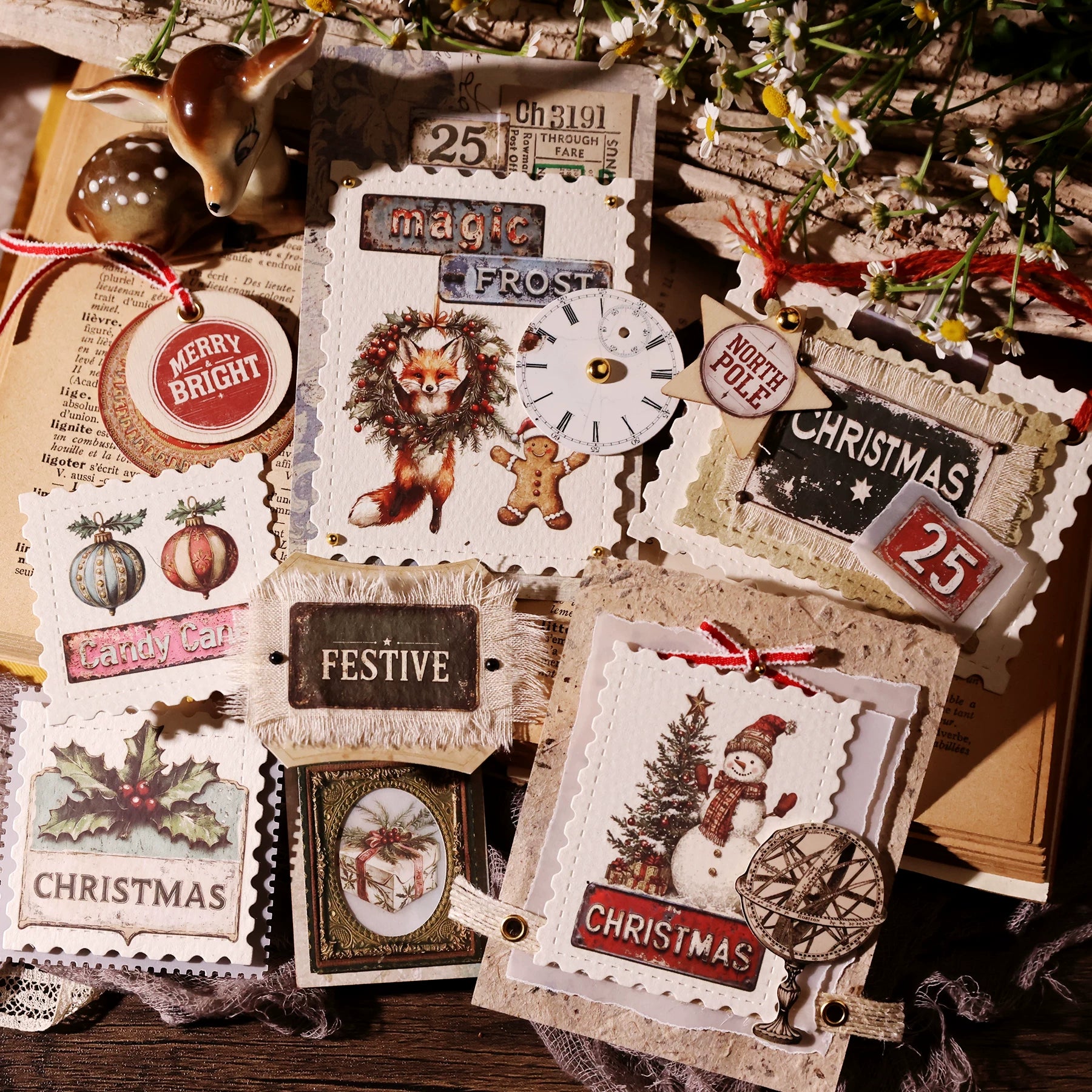 Christmas Signs Matte Rub-on Transfers