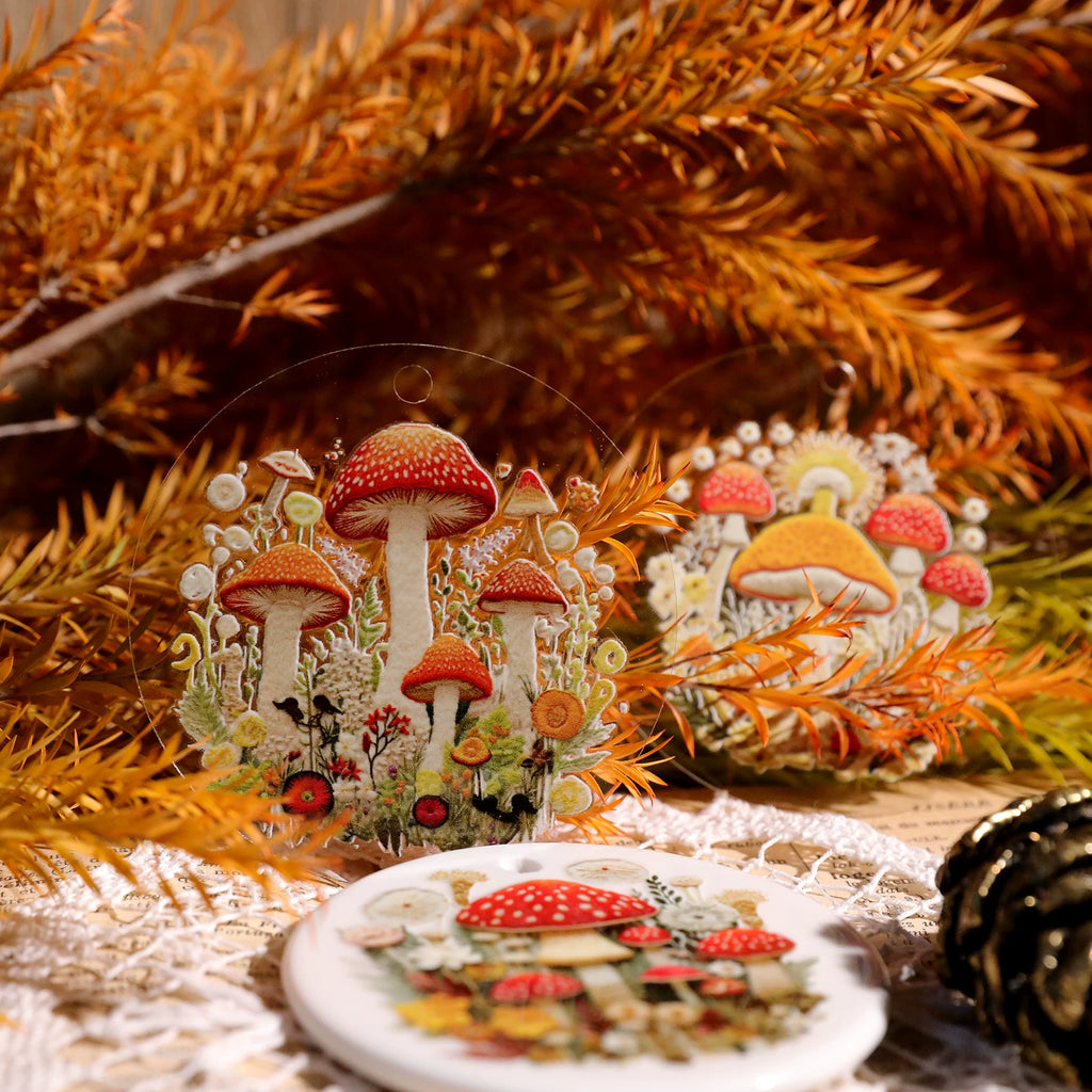 Mushrooms UV-DTF Rub-on Stickers