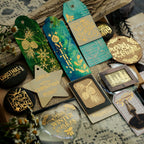 Gold Foil Christmas Rub-on Transfer Stickers