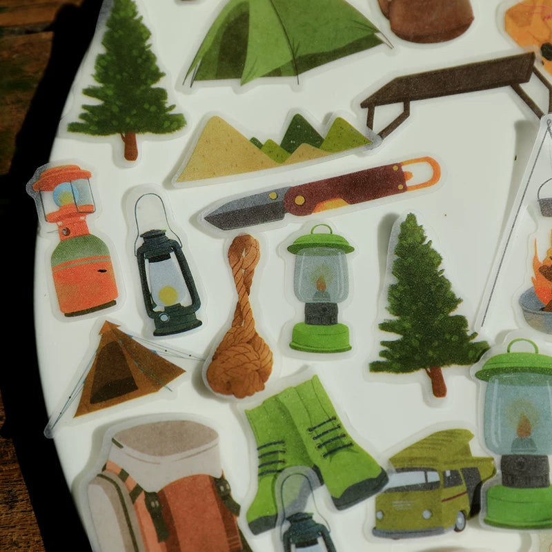 Camping Vellum Stickers