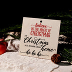 Christmas Black and Red Quotes UV-DTF Rub-on Stickers