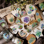 Succulents UV-DTF Rub-on Stickers