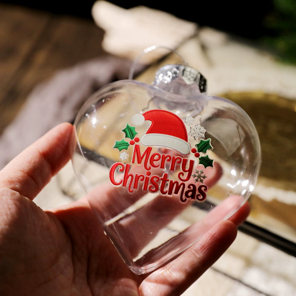 Christmas Embroidery  Quotes UV-DTF Rub-on Stickers