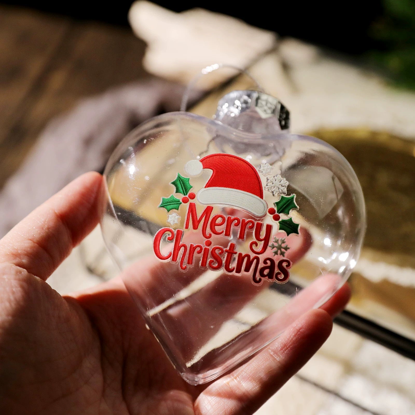 Christmas Embroidery  Quotes UV-DTF Rub-on Stickers