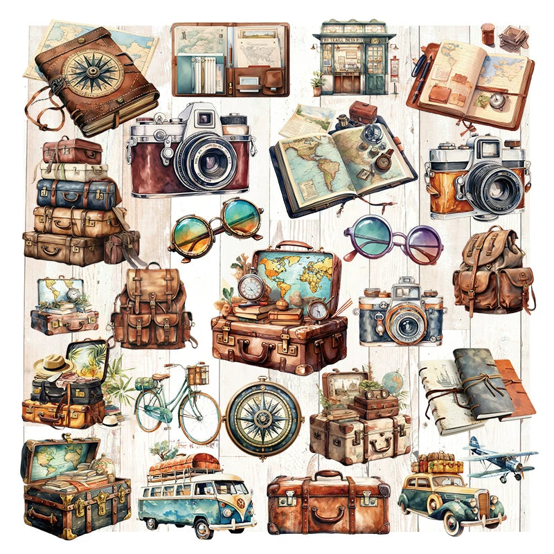 Retro Journey Vellum Stickers
