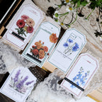 Blooming Flowers Vellum Stickers