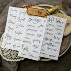 Words and Phrases Strips Self-adhesive Stickers