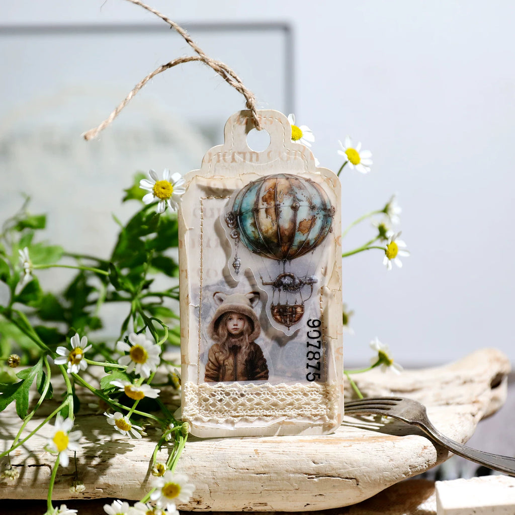 Steam Travel Vellum Stickers