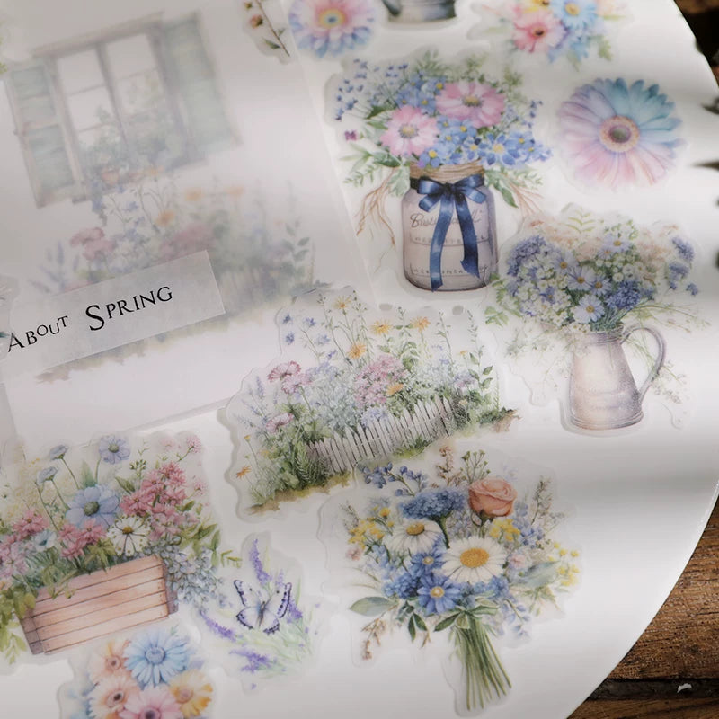 Spring Bouquet Vellum Stickers