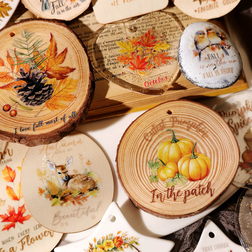 Thanksgiving UV-DTF Rub-on Stickers
