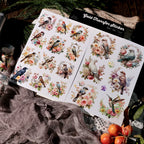 Flowers and Birds UV-DTF Rub-on Stickers